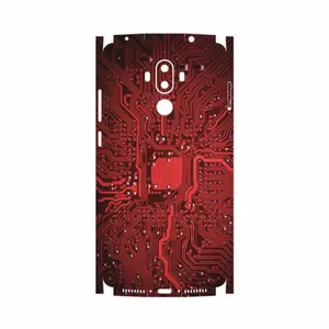 MAHOOT Red Printed Circuit Board-FullSkin Cover Sticker for Huawei Mate 9
