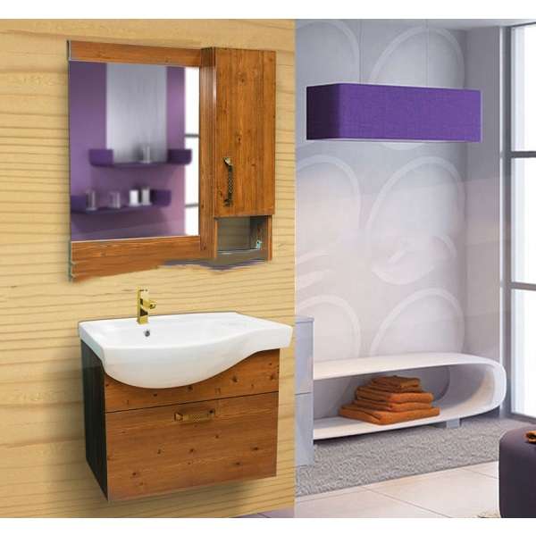 ست کابینت روشویی کاسپین مدل آیدا به همراه آینه و باکس