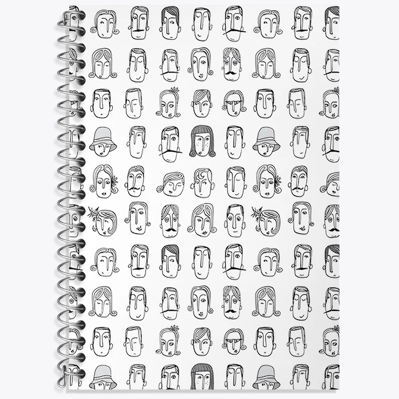 دفتر لغت 50 برگ خندالو طرح چهره ها کد N3210