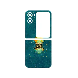 MAHOOT Collage of Earth Face Cover Sticker for Oppo Find N2 Flip