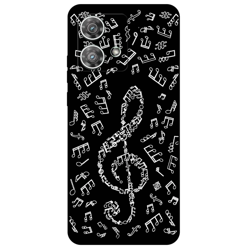 کاور مگافون طرح نوت موسیقی مدل 1370 مناسب برای گوشی موبایل موتورولا Moto Edge 40 Neo
