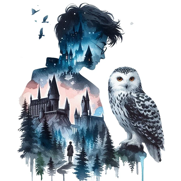 استیکر پارچه و لباس پاد آفرین طرح هری پاتر کد 4126