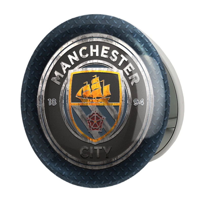 آینه جیبی خندالو طرح باشگاه منچستر سیتی مدل تاشو کد 26776 