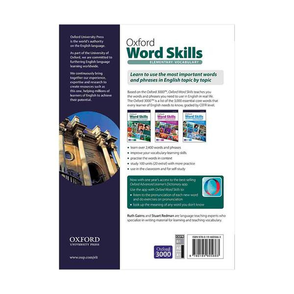کتاب Oxford Word Skills Elementary Second Edition اثر Ruth Gairns And Stuart Redman انتشارات Oxford کتاب Oxford Word Skills Elementary Second Edition اثر Ruth Gairns And Stuart Redman انتشارات Oxford