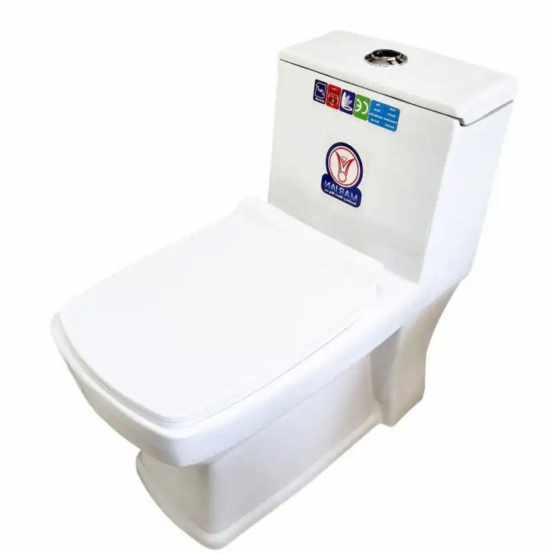 توالت فرنگی مرجان مدل کینگ بیده دار