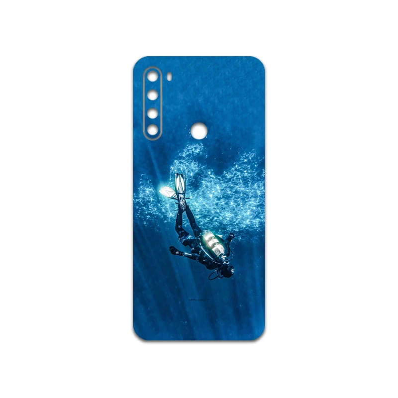 برچسب پوششی ماهوت مدل Scuba-Diving مناسب برای گوشی موبایل شیائومی Redmi Note 8 2021