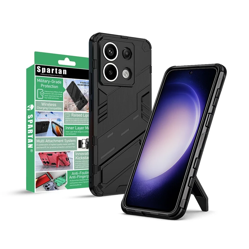 کاور اسپارتان مدل Bibercas مناسب برای گوشی موبایل شیائومی Redmi Note 14S