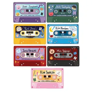 کاغذ چسب دار طرح بی تی اس مدل Tape song مجموعه 7 عددی