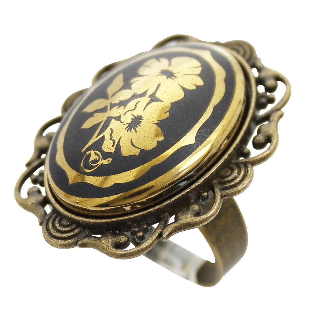 انگشتر زنانه مدل حدید طرح نماد اردیبهشت ماه کد 70290