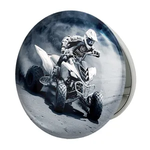 آینه جیبی خندالو طرح موتور چهار چرخ مدل تاشو کد 27839 