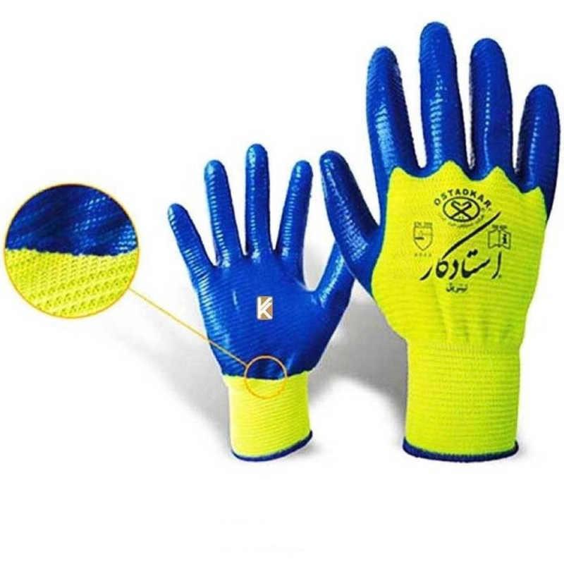 دستکش صنعتی استاد کار مدل نیتریل بسته 2 عددی دستکش صنعتی استاد کار مدل نیتریل بسته 2 عددی