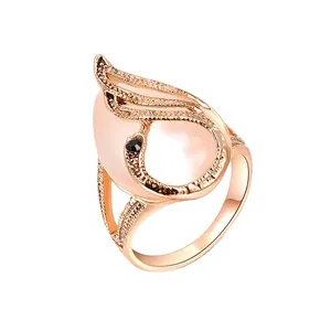 انگشتر زنانه طرح پرنده مدل j-10681