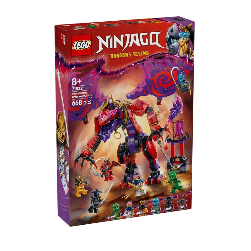 لگو 668 تکه سری نینجاگو مدل Thunderfang Dragon of Chaos کد 71832