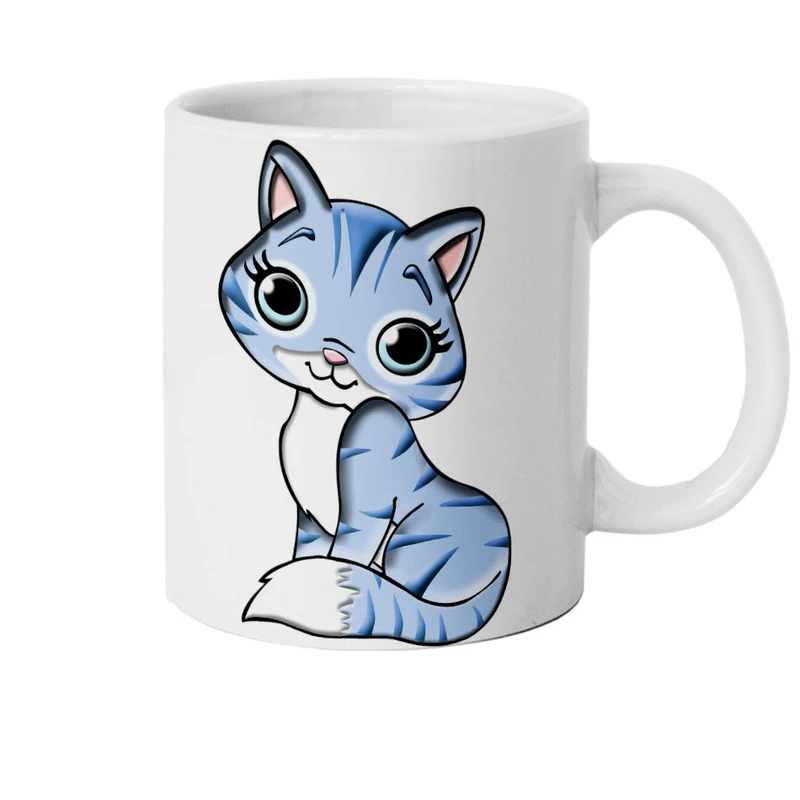 ماگ هومرو طرح گربه فانتزی مدل d167