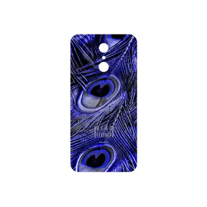 MAHOOT Purple Feather Cover Sticker for LG Q7