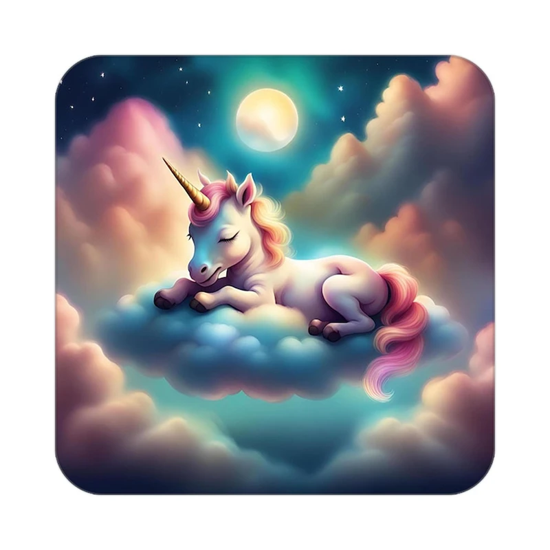 زیر لیوانی کاکتی طرح اسب تک شاخ و یونیکورن مدل mp29217