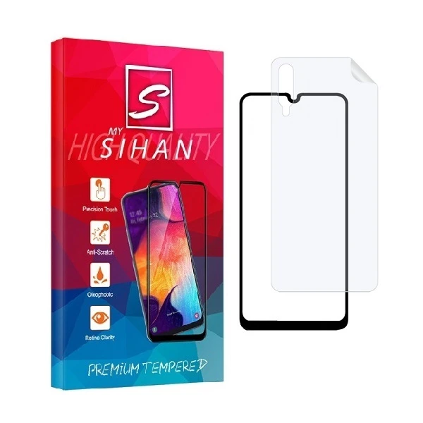 محافظ صفحه نمایش مای سیحان مدل 2FN مناسب برای گوشی موبایل سامسونگ Galaxy A50s به همراه محافظ پشت گوشی