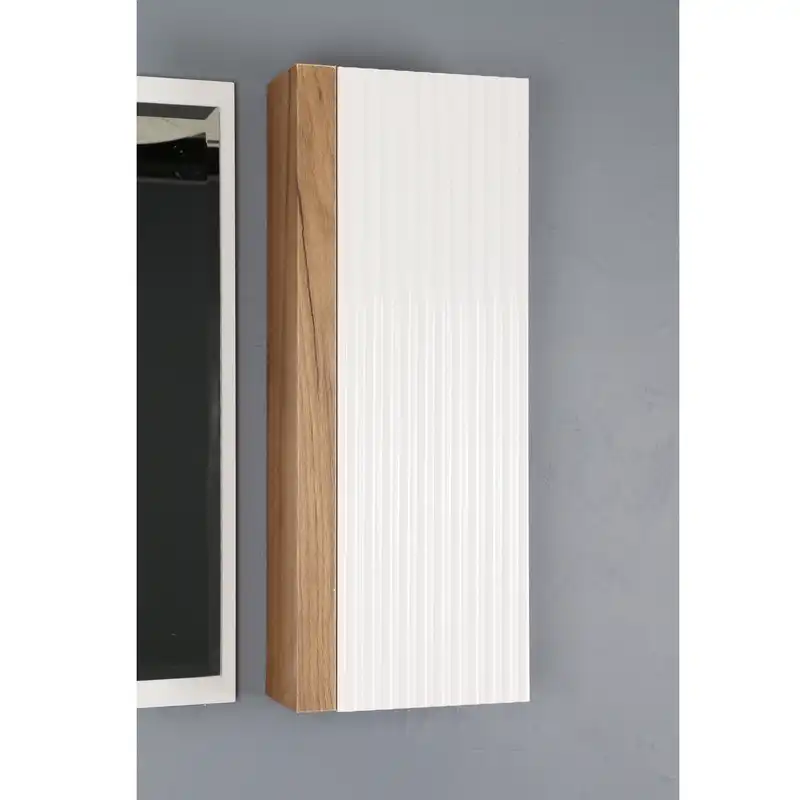 ست کابینت و روشویی دلفین مدل Znd-R23-W به همراه آینه و باکس