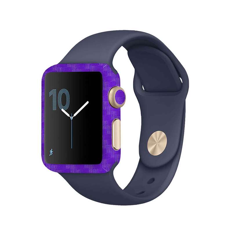 برچسب ماهوت طرح Purple-Fiber مناسب برای اپل واچ Watch 2 42mm