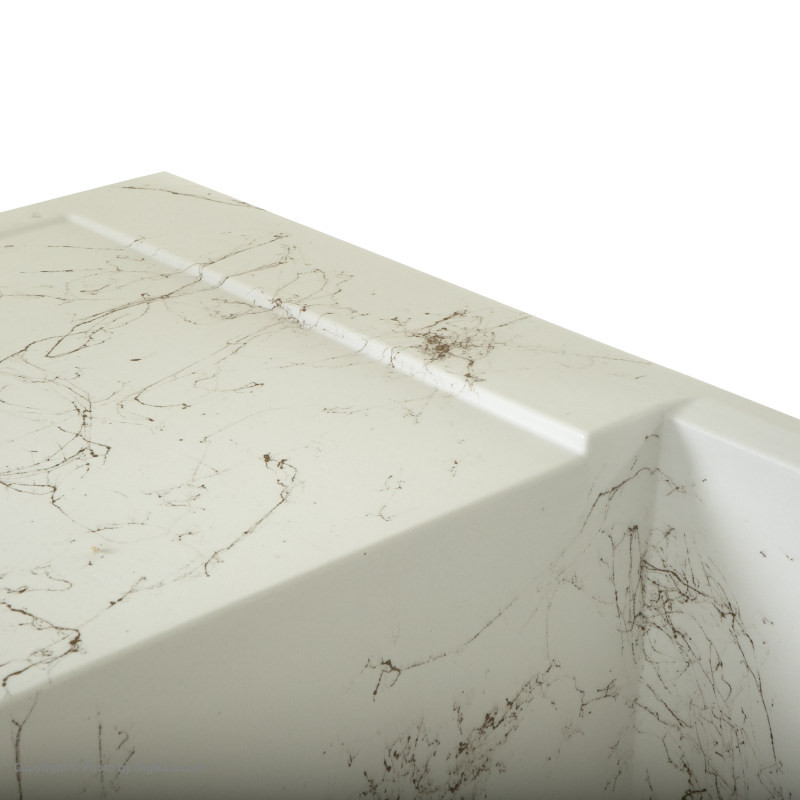 سینک ظرفشویی گرانیت لیگوریا مدل ونیز توکار به همراه مخزن مایع ظرفشویی