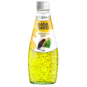 نوشیدنی تخم شربتی با طعم آناناس السیما - 300 میلی لیتر