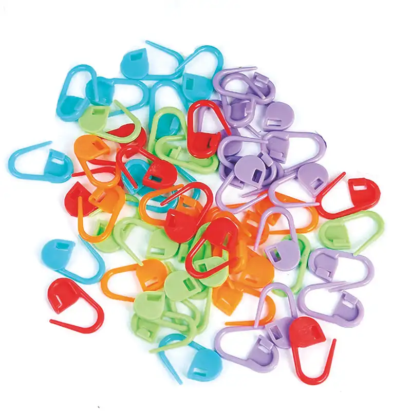 سنجاق نشانه گذار بافتنی طرح چند رنگ کد NESADE مجموعه 20 عددی