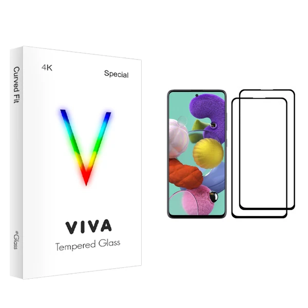 محافظ صفحه نمایش ویوا مدل 4K مناسب برای گوشی موبایل سامسونگ Galaxy A51 بسته دو عددی