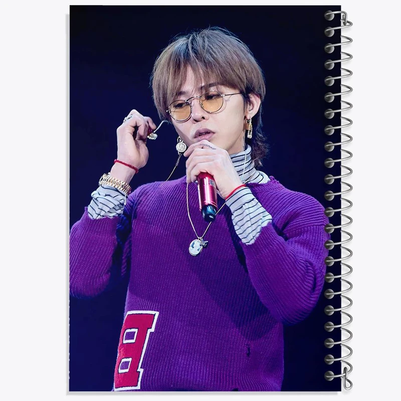 دفتر مشق 100 برگ خندالو طرح جی دراگون گروه بیگ بنگ BIGBANG کد 12580