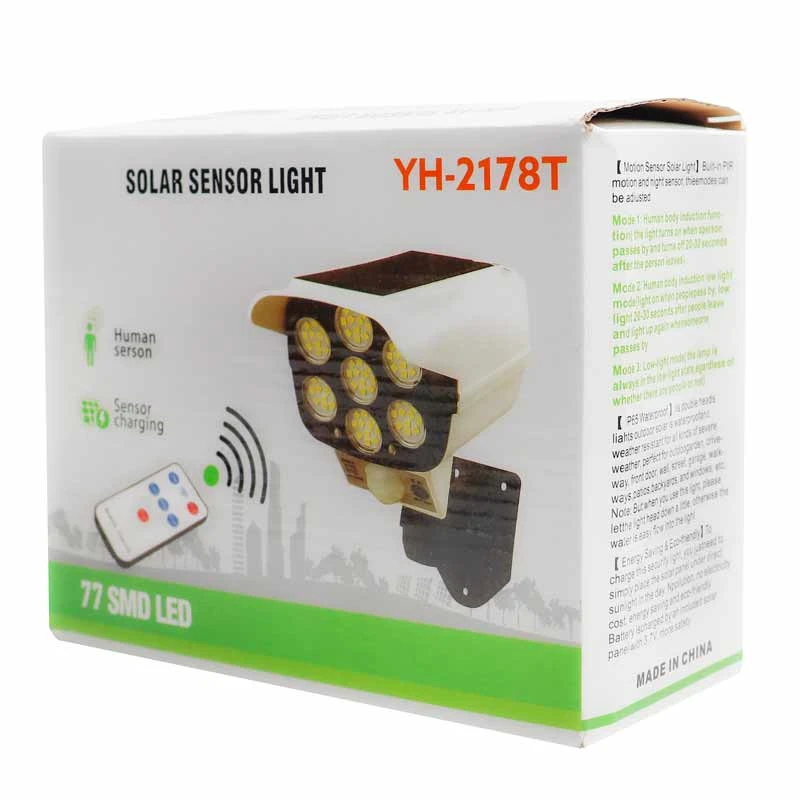 عکس شماره 6 : چراغ خورشیدی طرح دوربین مدار بسته مدل yh-2178t