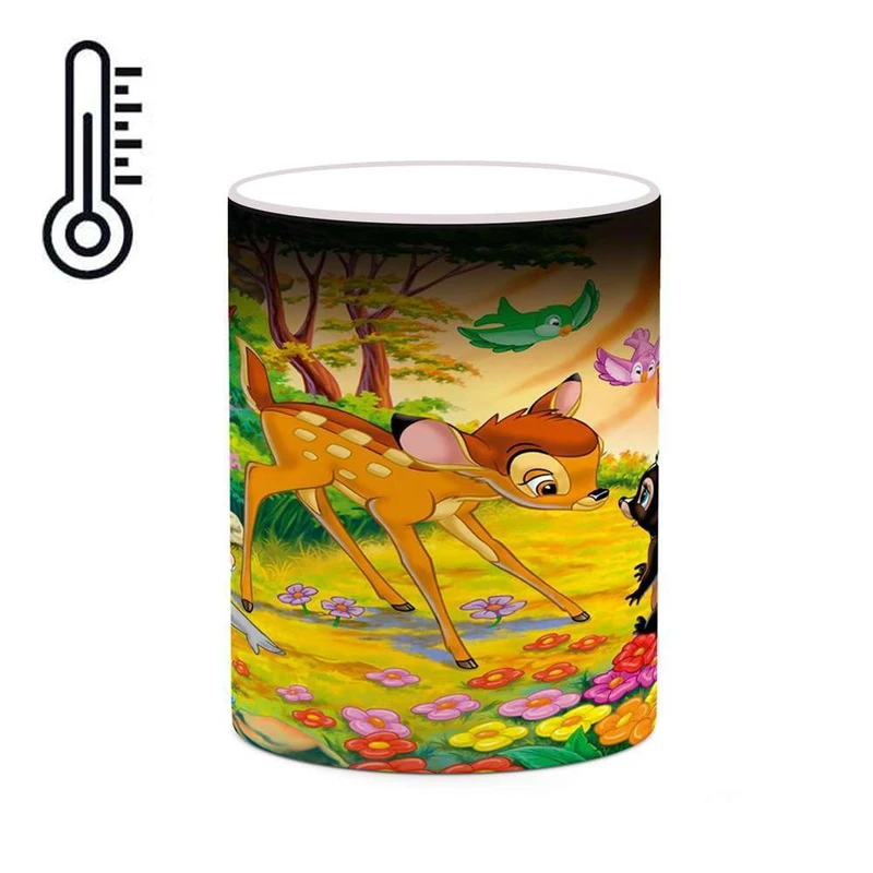 ماگ حرارتی کاکتی مدل کارتون Bambi کد mgh22229