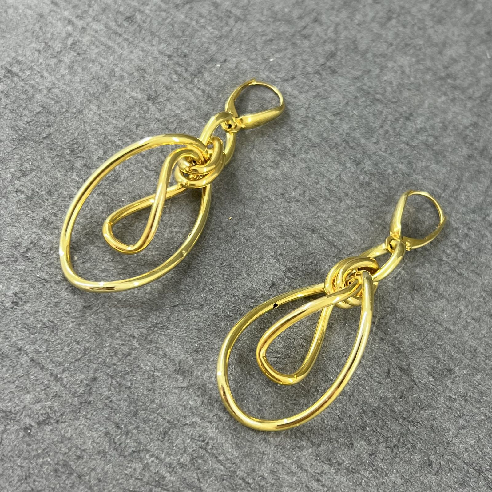 گوشواره طلا 18 عیار زنانه دوست خوب مدل dk542 - - 3