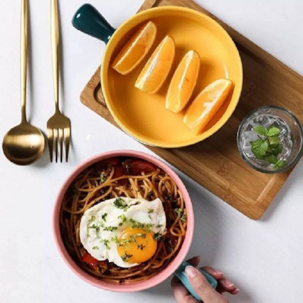 تابه دنی هوم مدل رنگی دسته دار سرامیکی -کد 4021