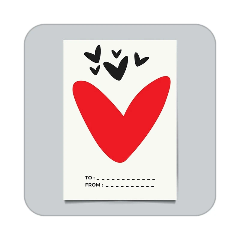 زیر لیوانی کاکتی طرح عاشقانه مدل mp40722