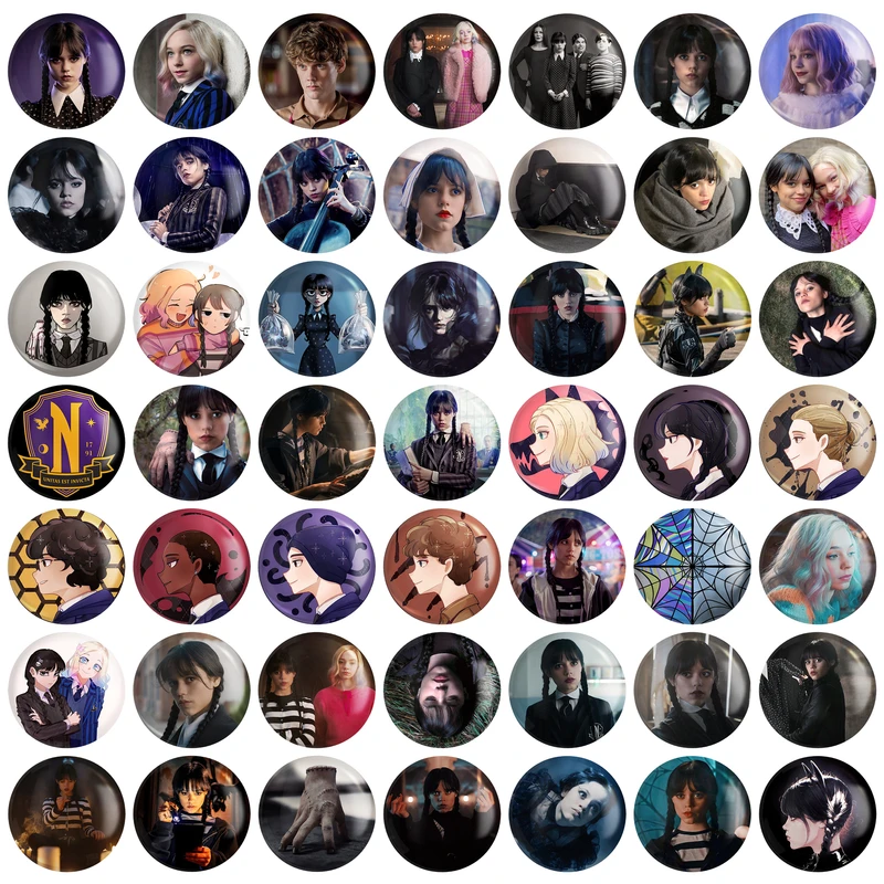 مگنت خندالو مدل سریال ونزدی Wednesday کد 82 بسته 49 عددی