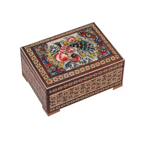 جعبه جواهرات خاتم کاری کد 913