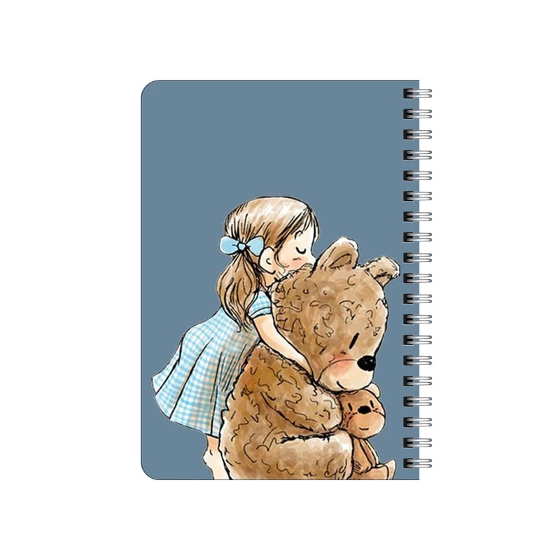 دفترچه یادداشت بامبیلیپ مدل چوبی طرح دختر مهربون و خرس کد 6929248