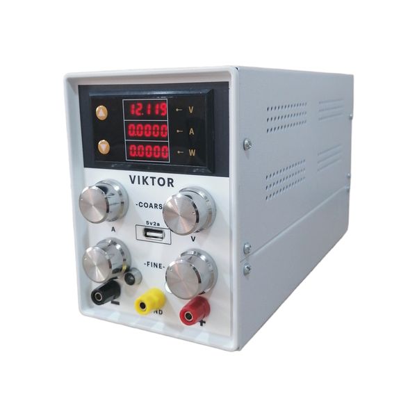 منبع تغذیه الکتریکی 30 ولت 10 آمپر ویکتور مدل MPS-310
