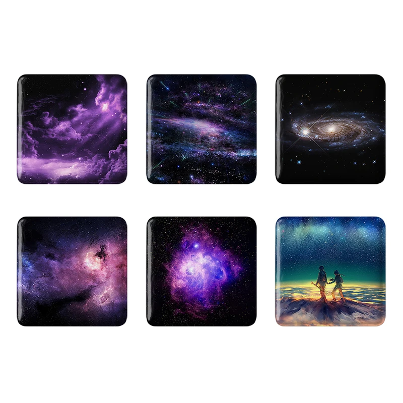 مگنت خندالو طرح کهکشان Galaxy کد 1615B مجموعه 6 عددی