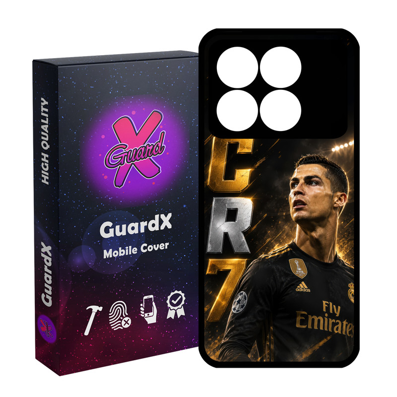 کاور گارد ایکس طرح رونالدو رئال مادرید مدل 11123 مناسب برای گوشی موبایل شیائومی Poco X6 Pro 5G / Redmi K70E