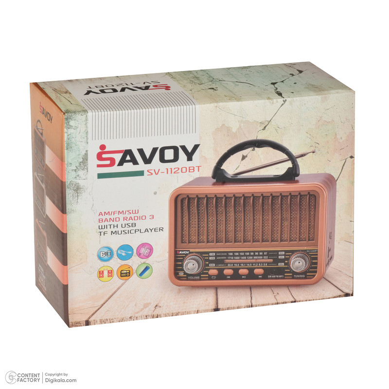 رادیو ساووی مدل SV[-1120BT