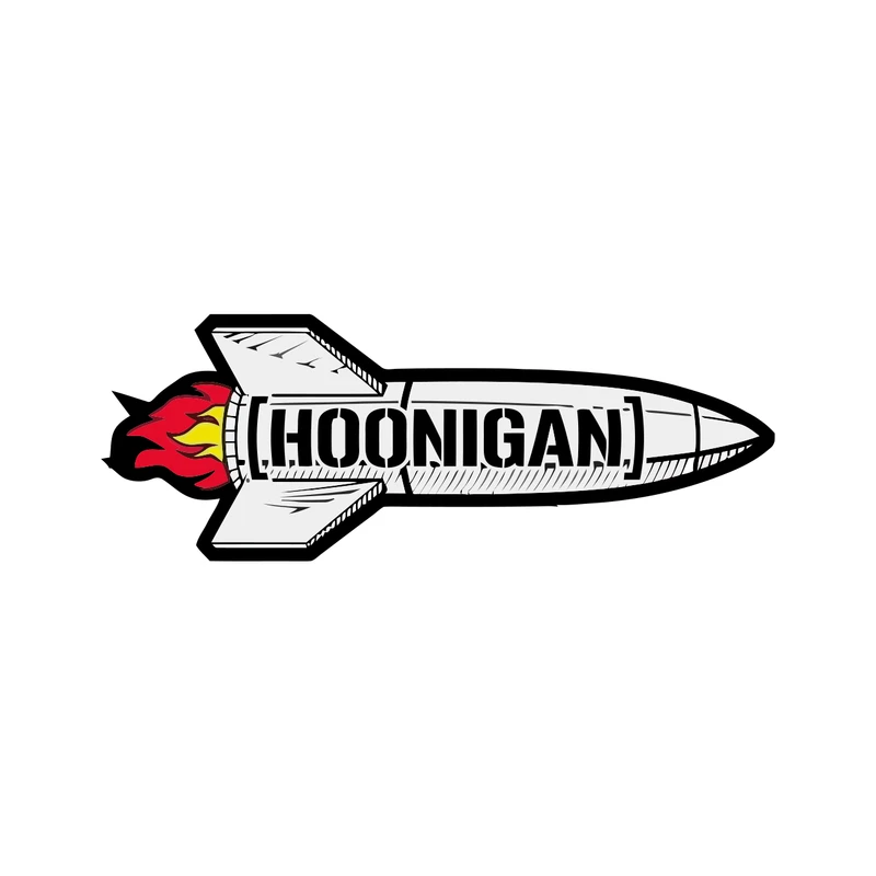 استیکر خودرو پویا مارکت طرح موشک کد 1919