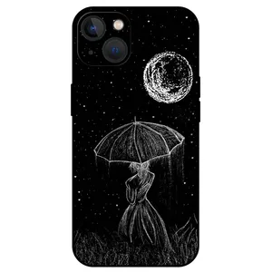 Megafone Girl and Moon 1369 Cover For Apple iPhone 13 mini