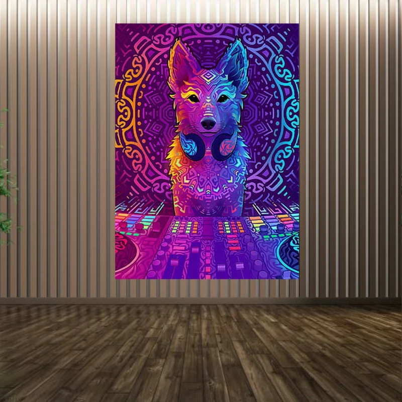 پوستر پارچه ای طرح موسیقی مدل dj کد PP1502