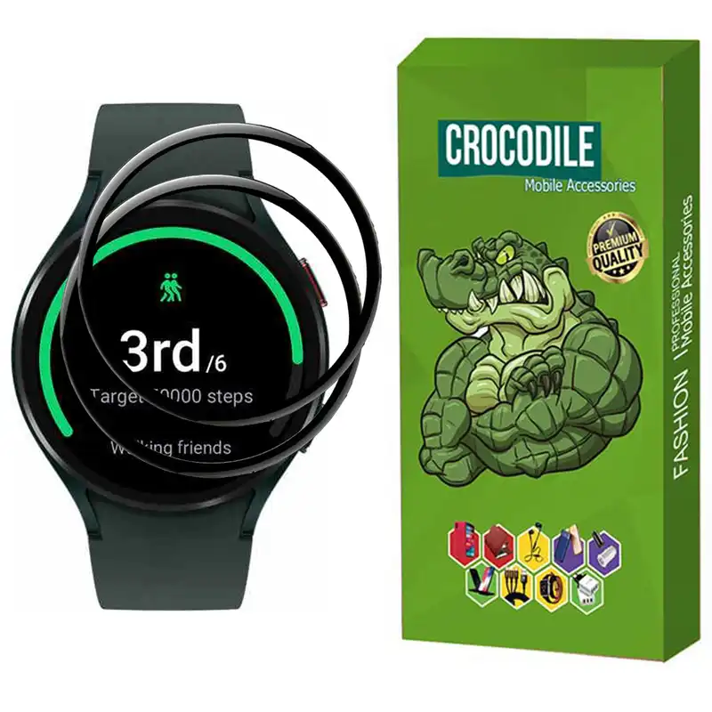 محافظ صفحه نمایش کروکودیل مدل C-PWM مناسب برای ساعت هوشمند سامسونگ Watch 4 44mm بسته 2 عددی