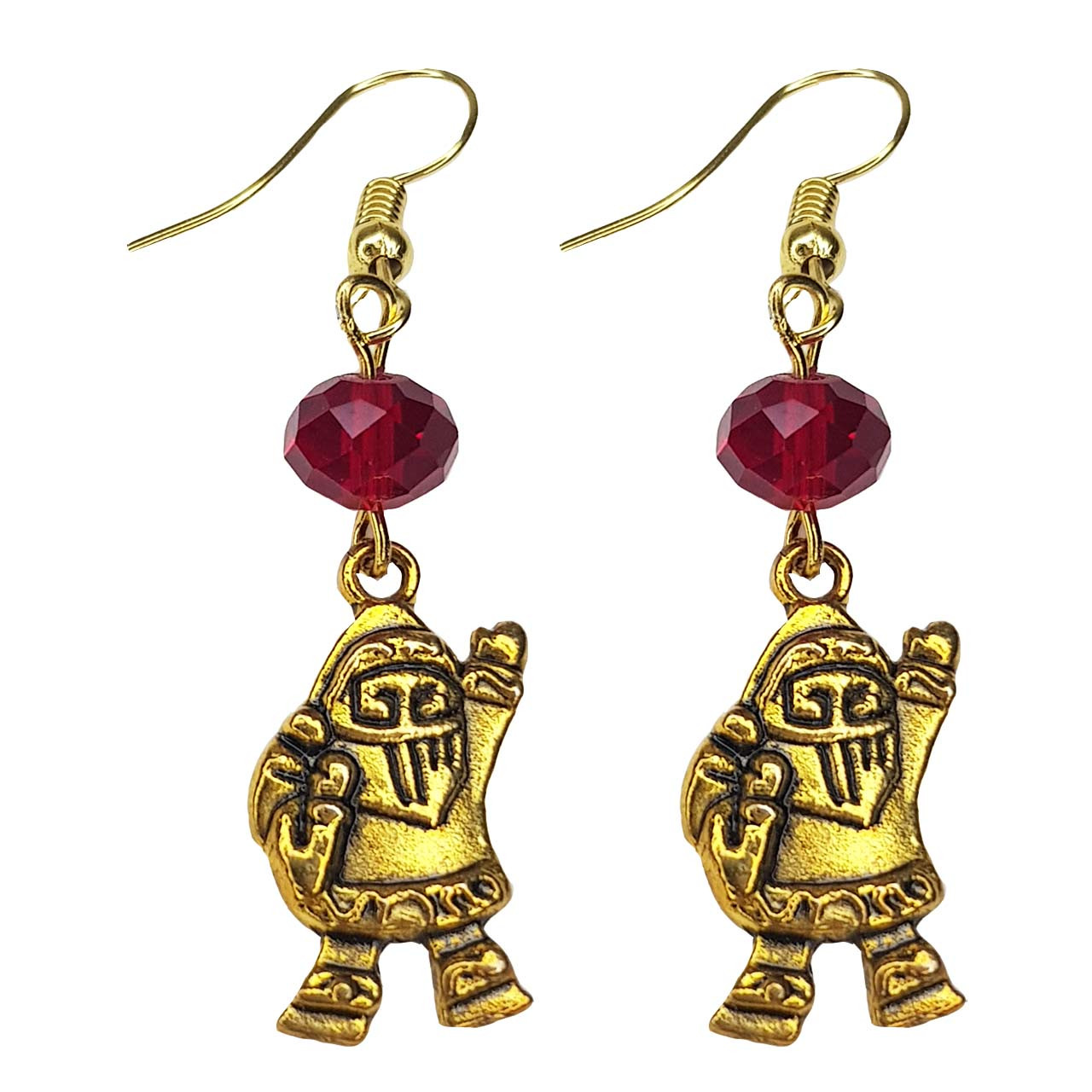 گوشواره زنانه ماه فام مدل بابانوئل گوشواره زنانه ماه فام مدل بابانوئل