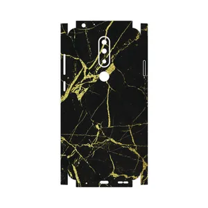 MAHOOT  Graphite-Gold-Marble-FullSkin Cover Sticker for Nokia 5.1 Plus