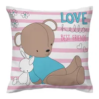 کاور کوسن کودک مدل خرس دورو طرح دار کد 1400196