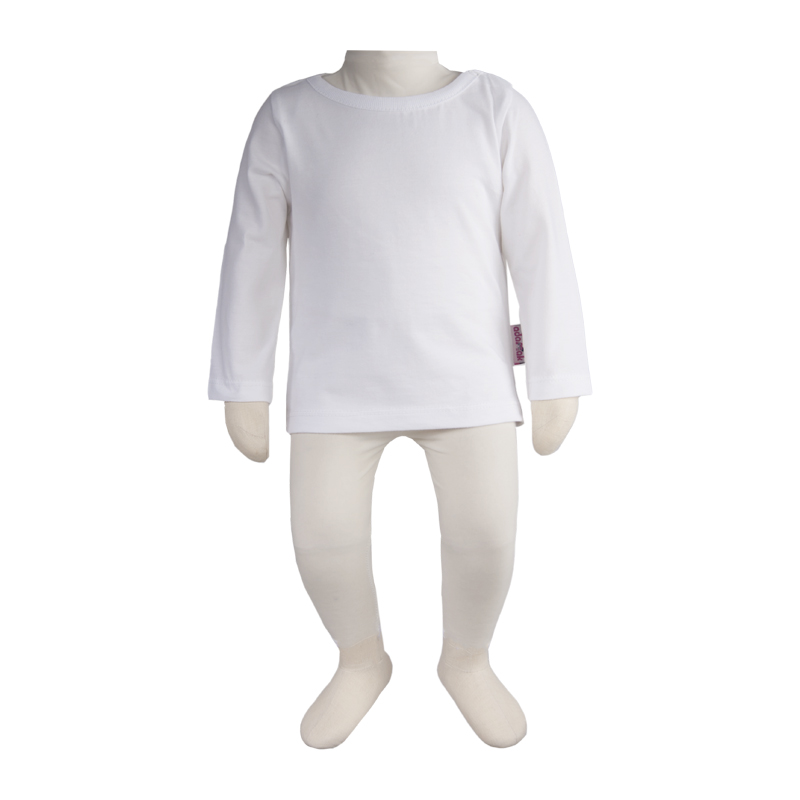 تی شرت آستین بلند نوزادی آدمک مدل 02 کد 147968رنگ سفید -  - 2