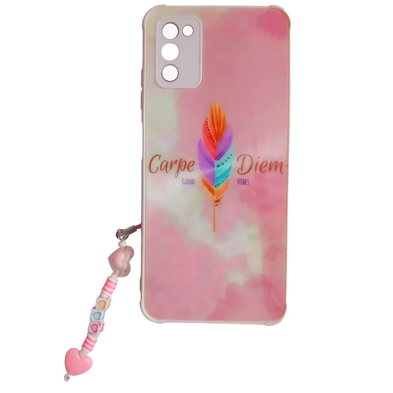 کاور طرح لیزری مدل پر کد A10137 مناسب برای گوشی موبایل سامسونگ Galaxy A03s / A02s به همراه بند آویز