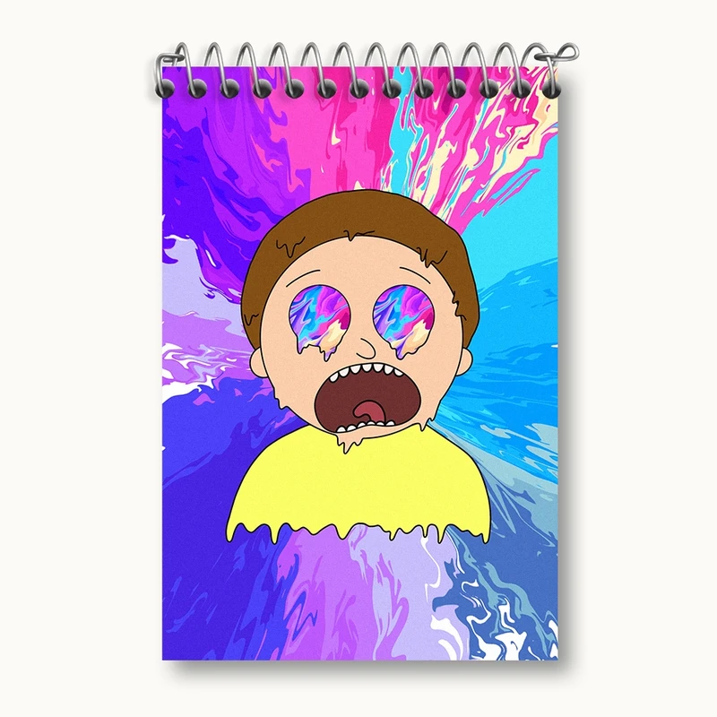 دفتر یادداشت 50 برگ خندالو مدل مورتی (Morty) کد F1291